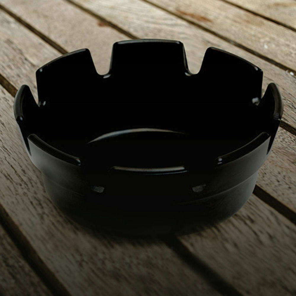 12X Melamine Bar Ashtray 4" Black Ash Tray Cigarette Ashtray Garden Pub Outdoor