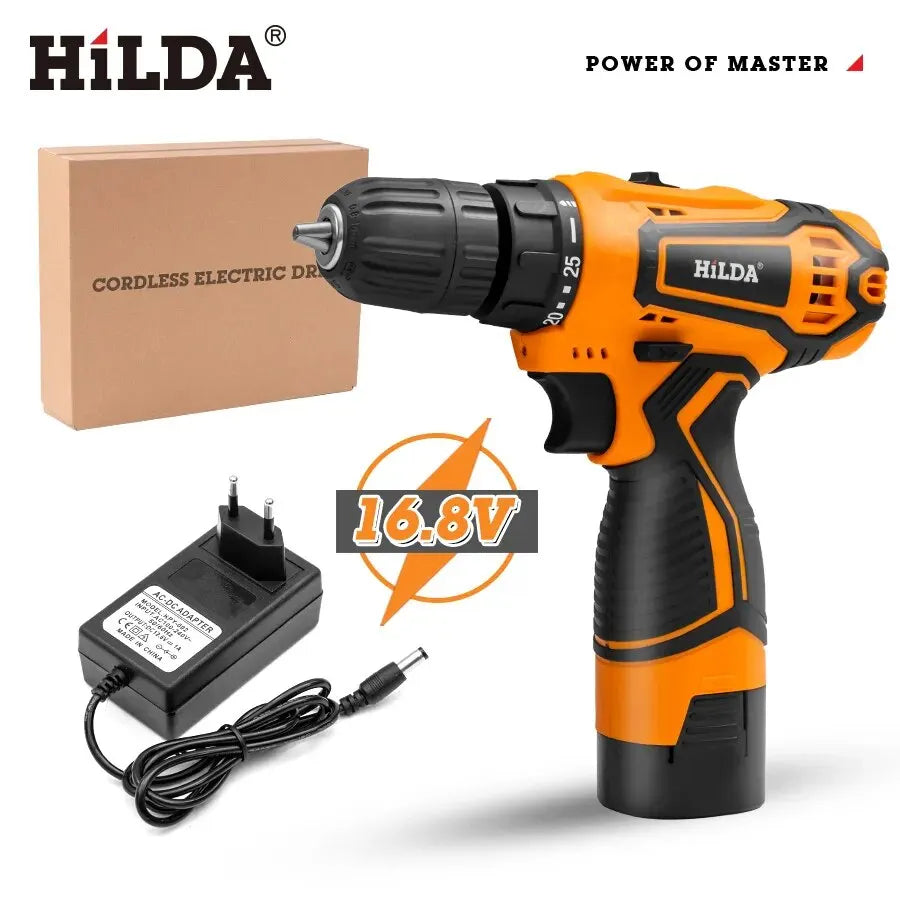 12V 16.8V 21V Cordless Drill Electric Screwdriver Mini Wireless Power Driver DC Lithium-Ion Battery Power Tools