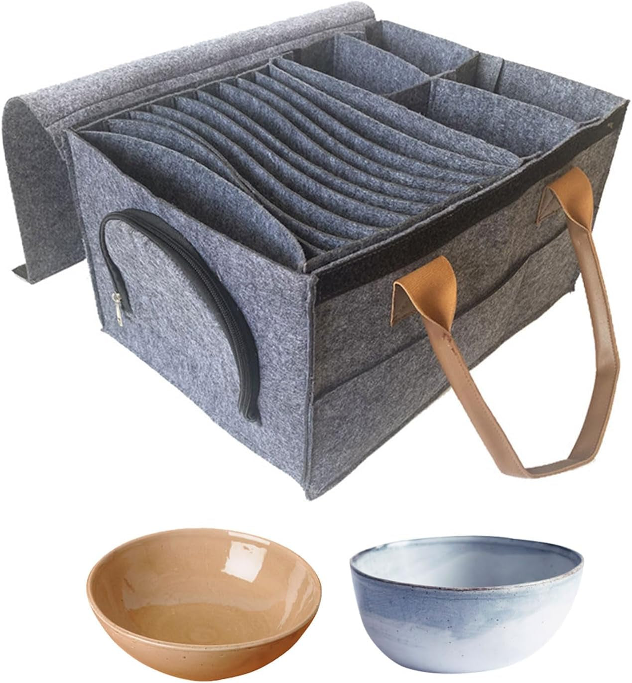 Caravan Plate Holder Camping Dinnerware Storage, Tableware Storage Bag, Motorhome Cupboard Glass Mug Tableware Storage for Motorhome Cupboard Glass Mug Kitchen Accessories