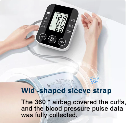 Blood Pressure Monitor With Voice Assistance And Heart Rate Machine
