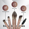 Amene NYC 15pcs Professional Makeup Foundation Brush Set Premium Synthetic Fibre