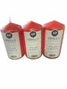 Opella Candle Collective Pillar Candle Non Fragranced (pack Of 3) 60 Hours Time