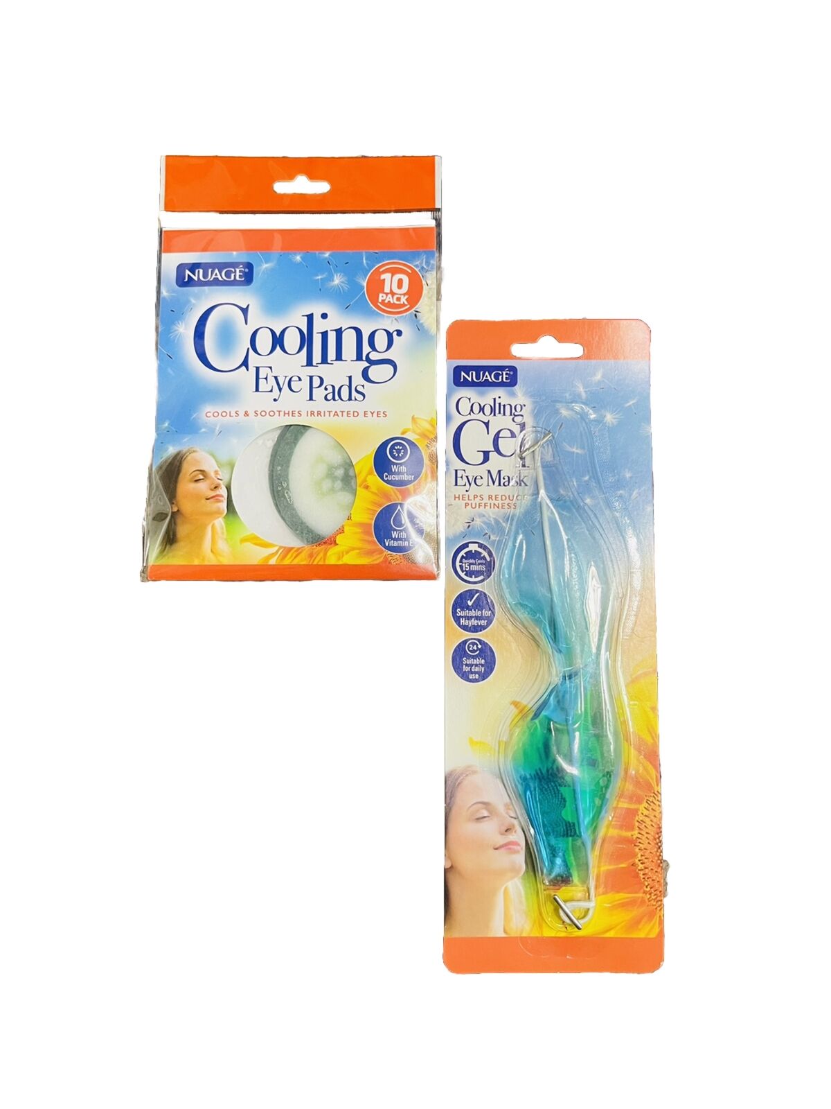 NUAGE Cooling Eye Pads (10 Pack) , NUAGE Cooling Gel Eye Mask