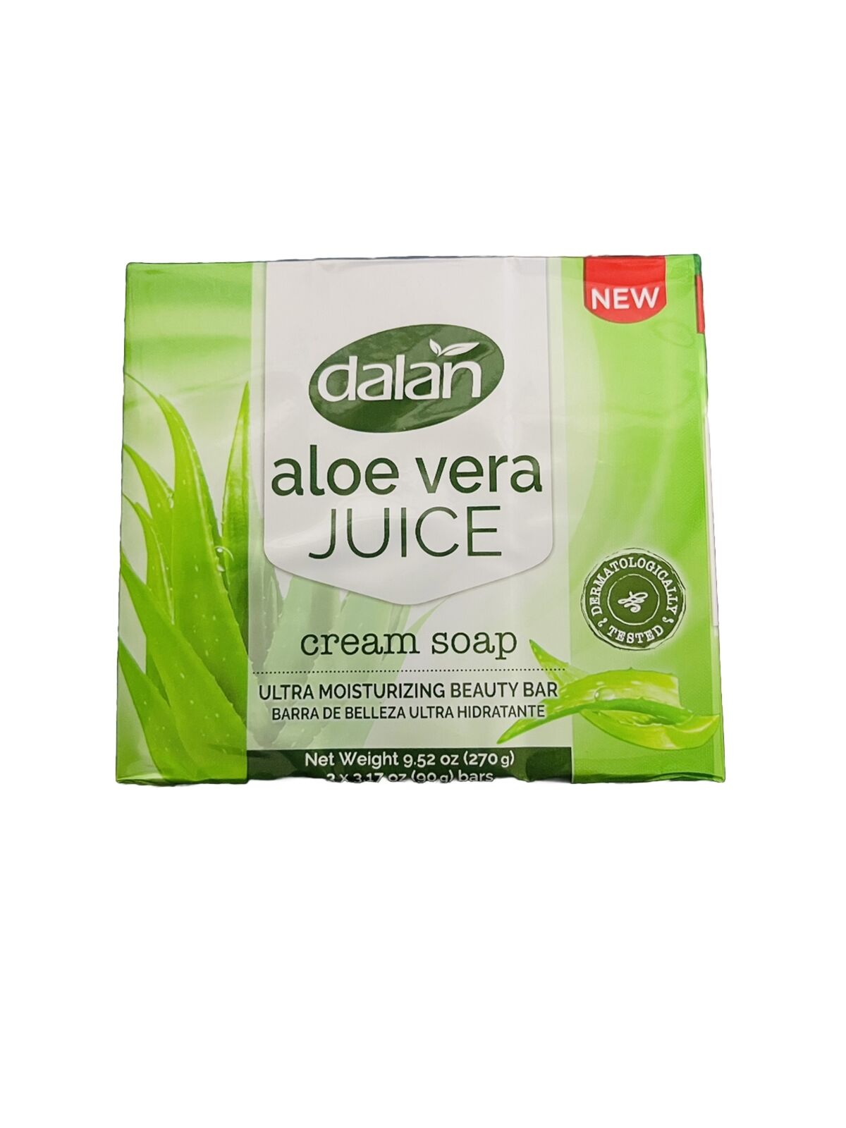 Dalan aloe Vera JUICE Cream Soap 3X90 (pack Of 3)