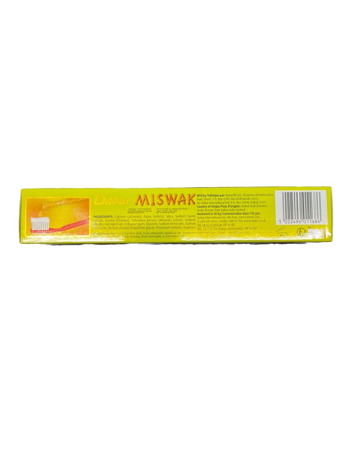 dabur Miswak Herbal Toothpaste 120g+50g Free ( Pack Of 6 )