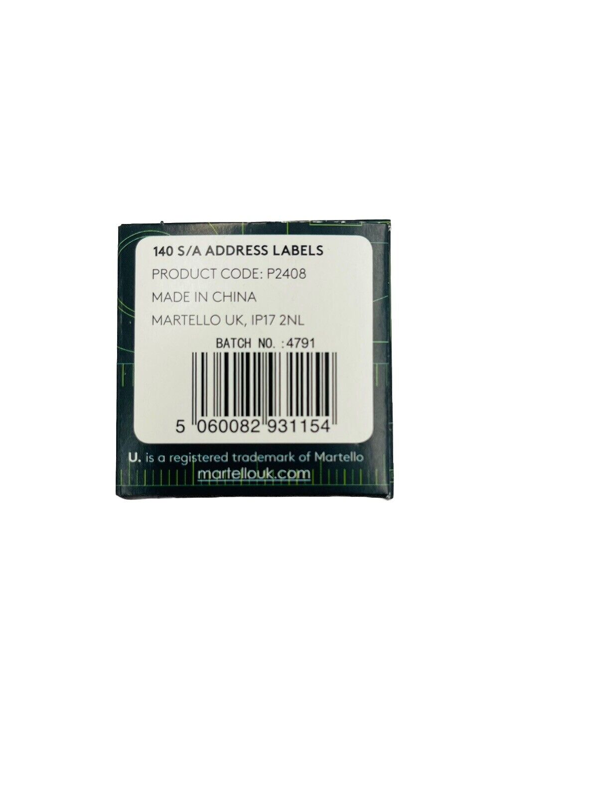 U Label Address Labels 75x75mm 140 Labels