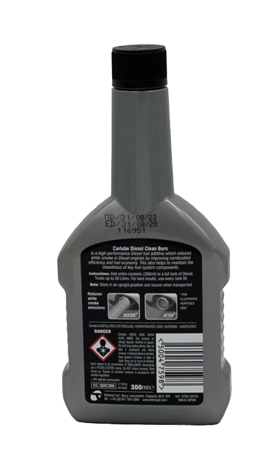 Carlube Diesel Clean-Burn Reduces Black Smoke Emissions 300ml