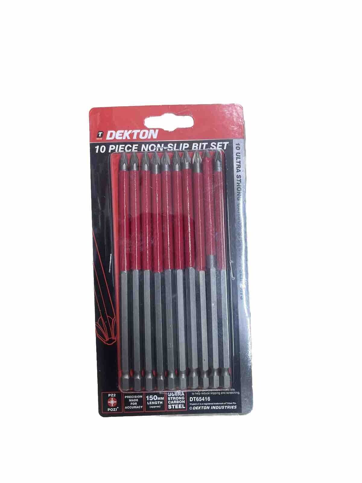 Dekton 10 Piece Non-slip Bit Set