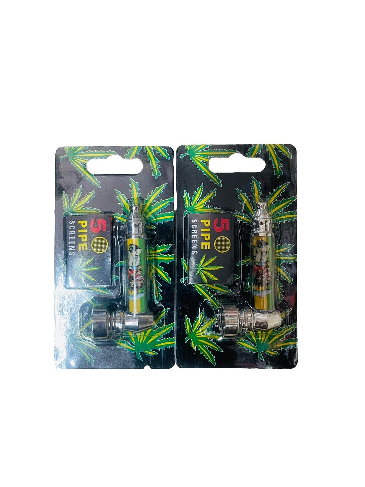 Metal Pipe With Five Screen Pocket Size Free ( Pack Of Two