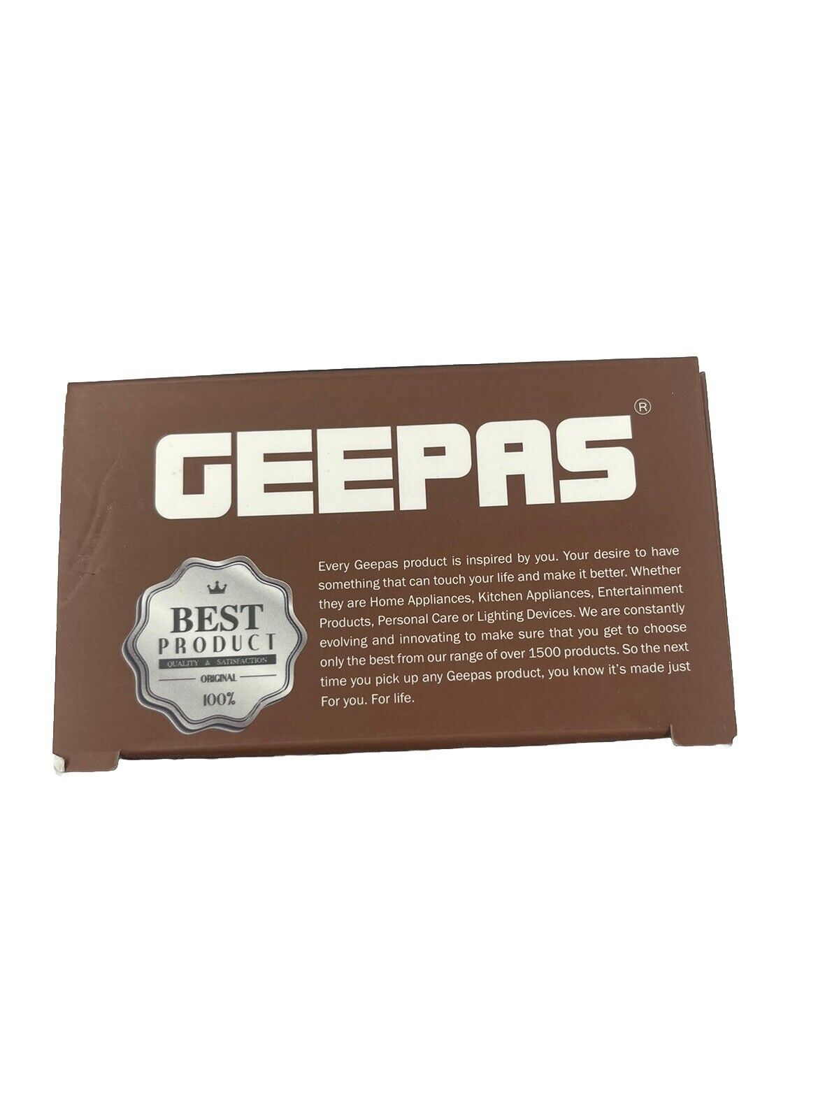 GEEPAS Beauty Ceramic Hair Straightener 2 Years Warranty