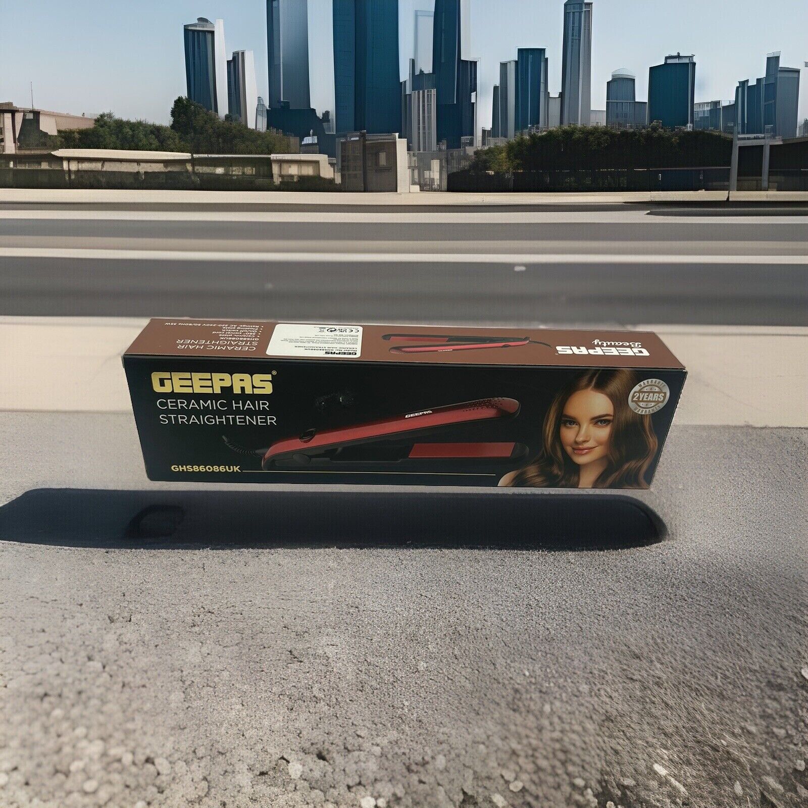 GEEPAS Beauty Ceramic Hair Straightener 2 Years Warranty