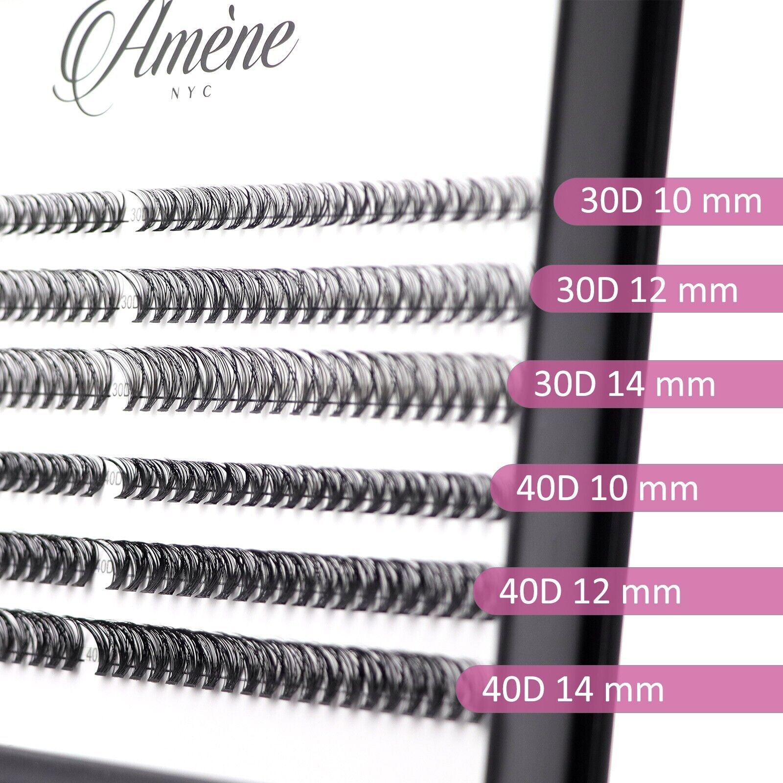 Améne 240 DIY Cluster Eyelash Extension Kit 30D+40D 10-14mm 5 PCS Tool Kit (Pack Of 2)