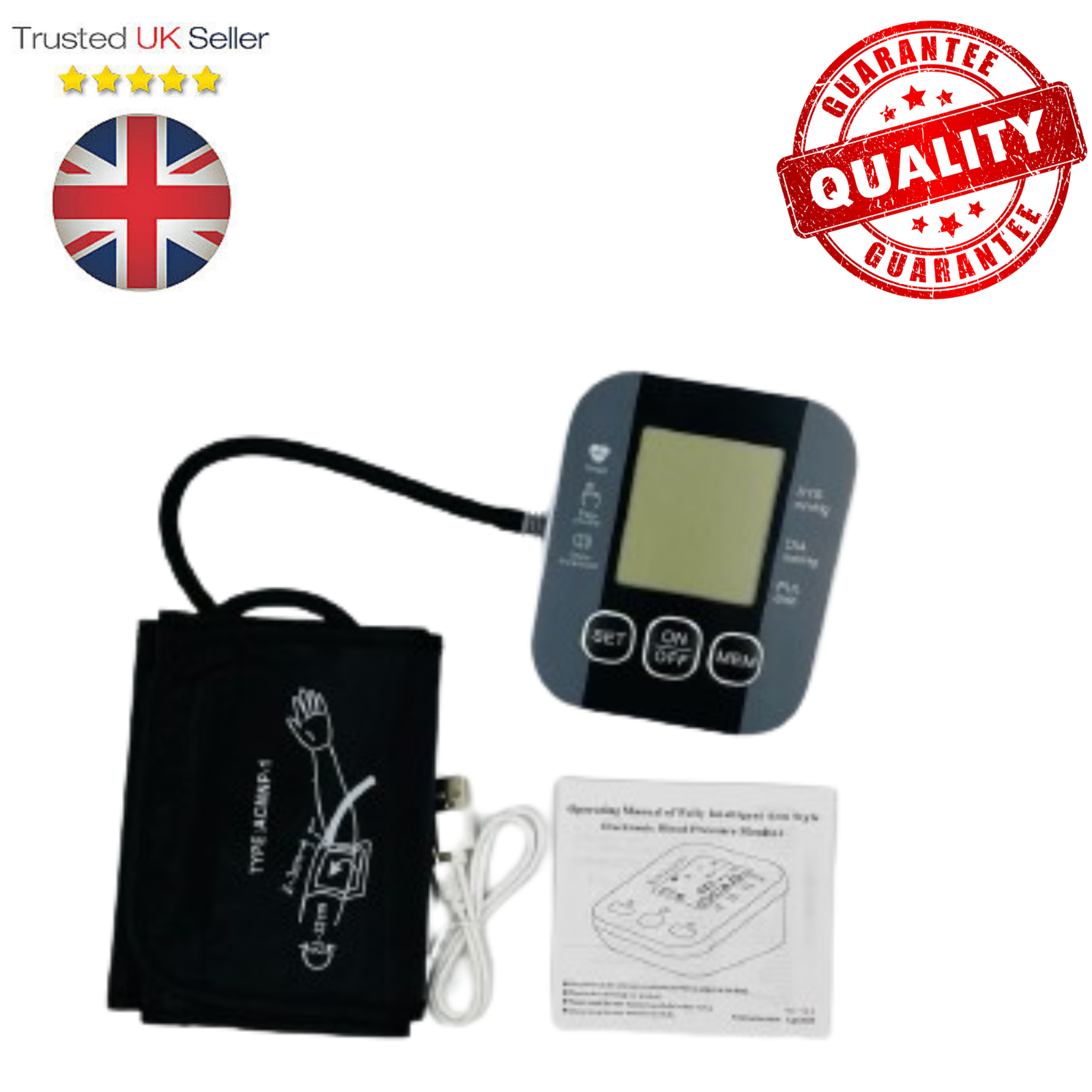 Blood Pressure Monitor With Voice Assistance And Heart Rate Machine