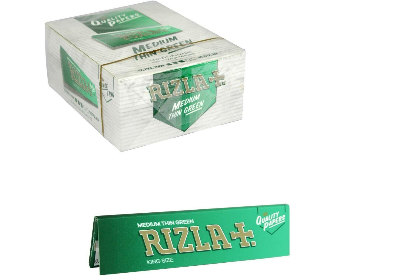 RIZLA MADIUM THIN GREEN ULTRA THIN