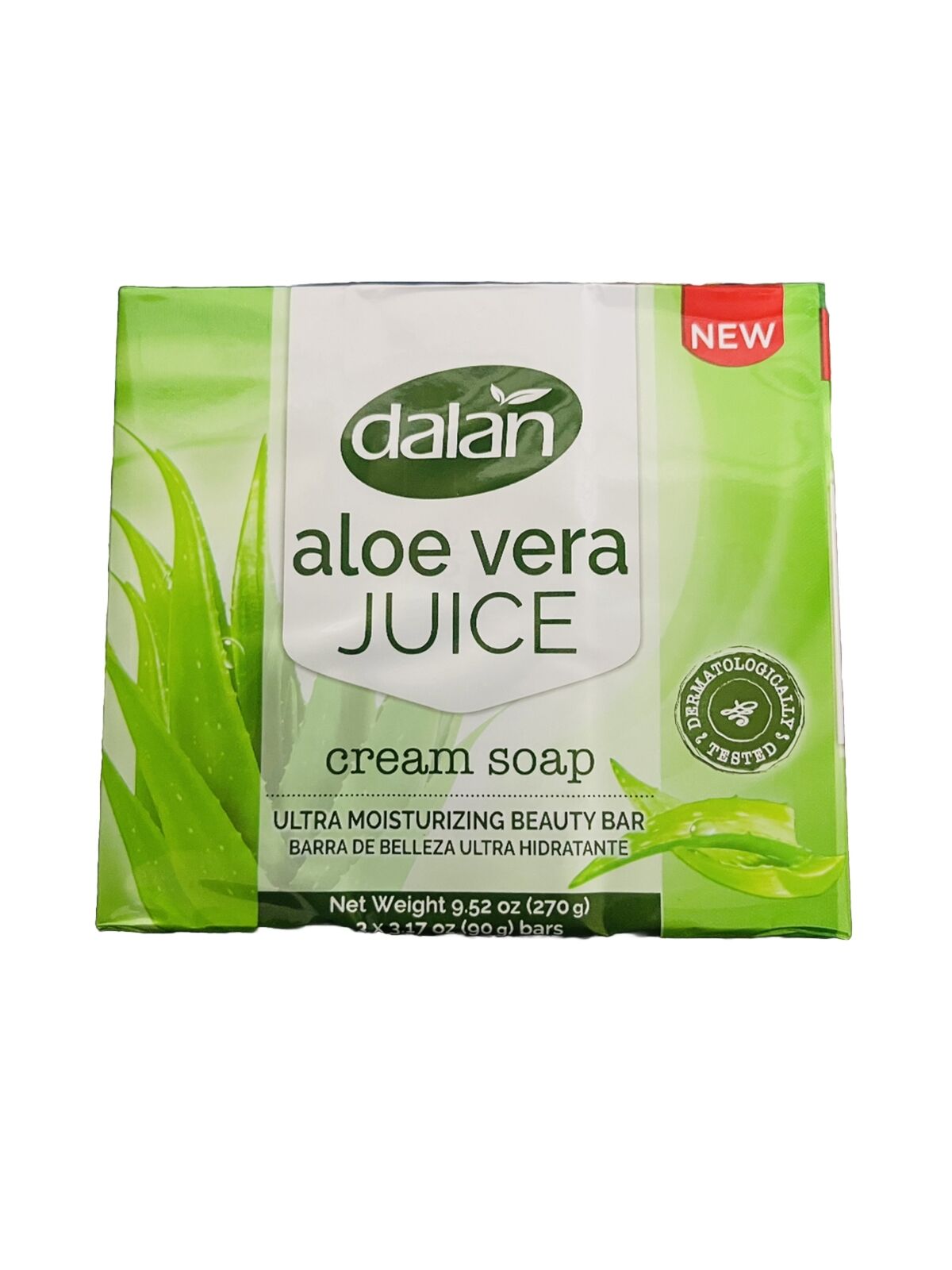 Dalan aloe Vera JUICE Cream Soap 3X90 (pack Of 3)