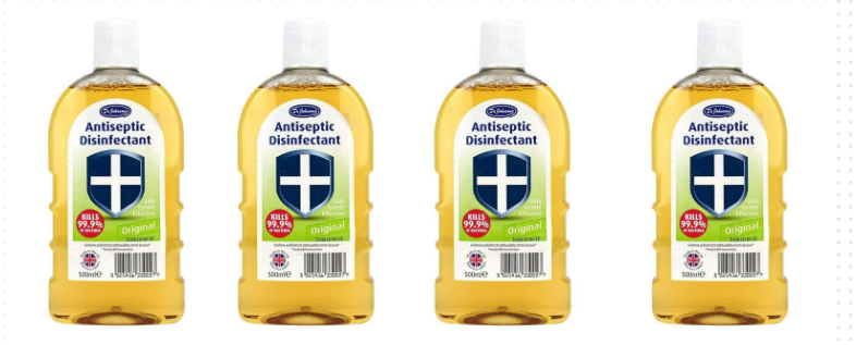 Dr Johnsons Antiseptic Disinfectant Original 500ml New (PACK OF 2,3 OR 4)