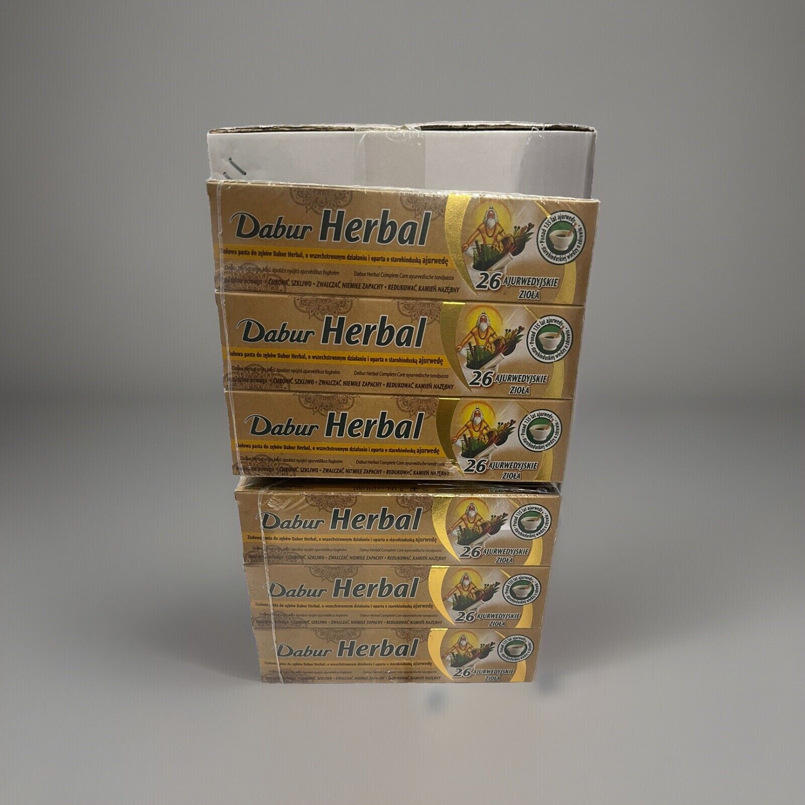 DABUR HERBAL 26 AYURVEDIC TOOTHPASTE 141g (pack OF 6)