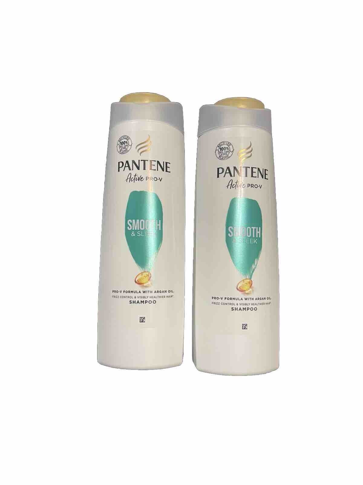 Pantene Smooth & Leek Shampoo 400ml (pack Of 2)