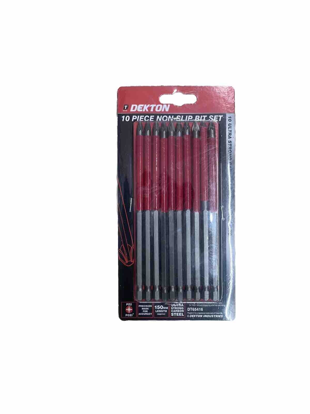 Dekton 10 Piece Non-slip Bit Set