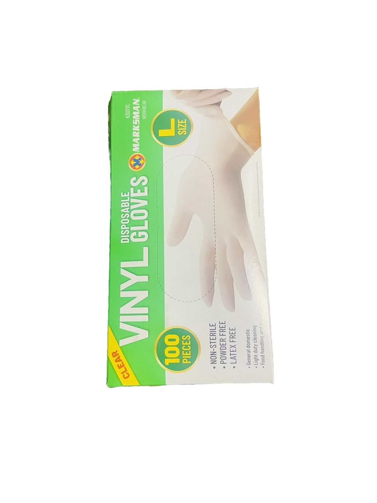 100 Vinyl Disposable Gloves Large