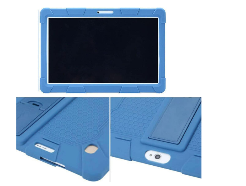 Smart Tablet Case Silicone Cover With Stand 10 inches Universal Dark Blue