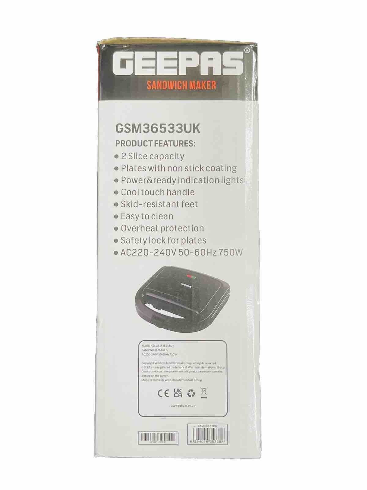 GEEPAS Sandwich maker