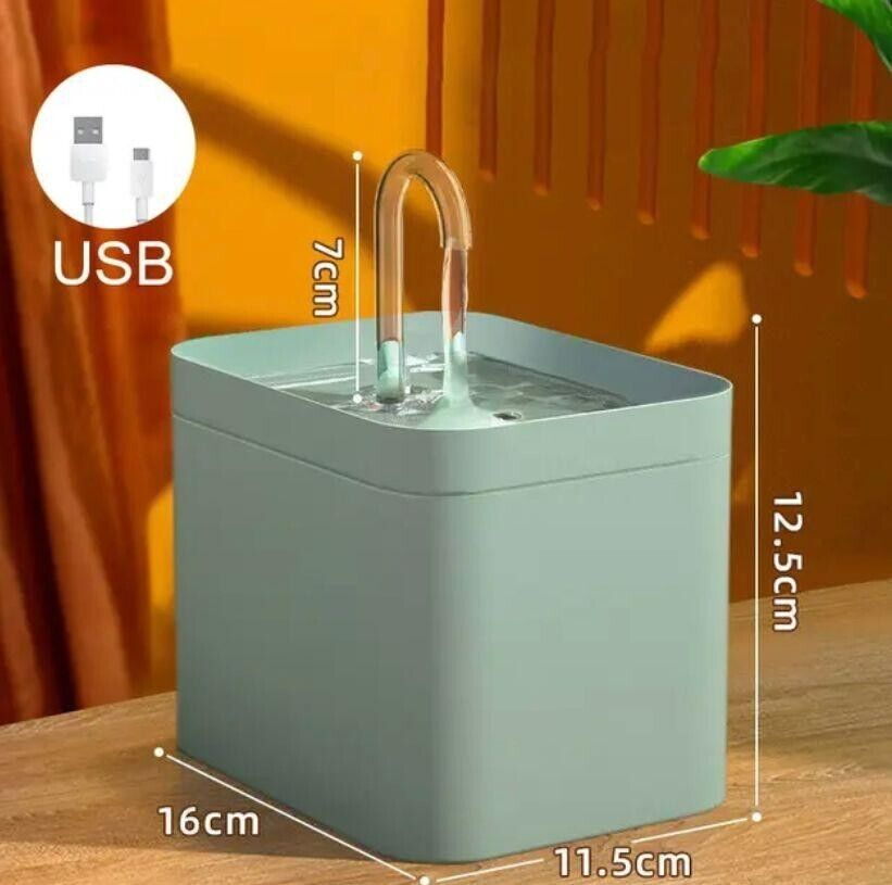 Cat Water Fountain 1.5L Automatic Pet Drinking Fountain Dog Water Dispenser UK.