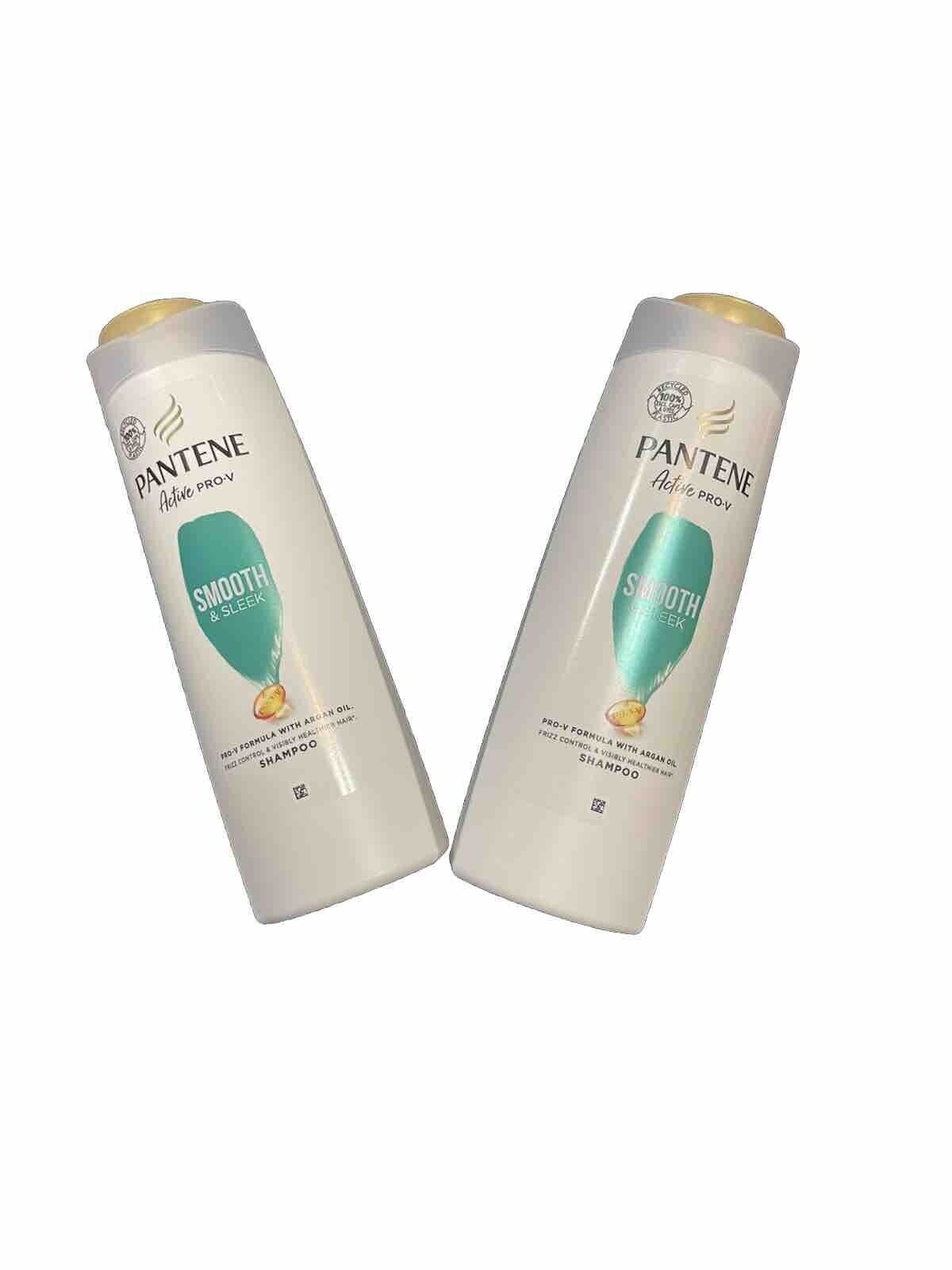 Pantene Smooth & Leek Shampoo 400ml (pack Of 2)