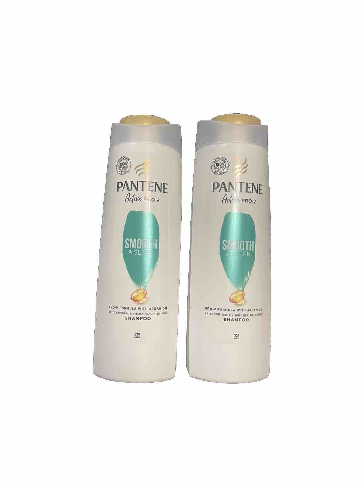 Pantene Smooth & Leek Shampoo 400ml (pack Of 2)