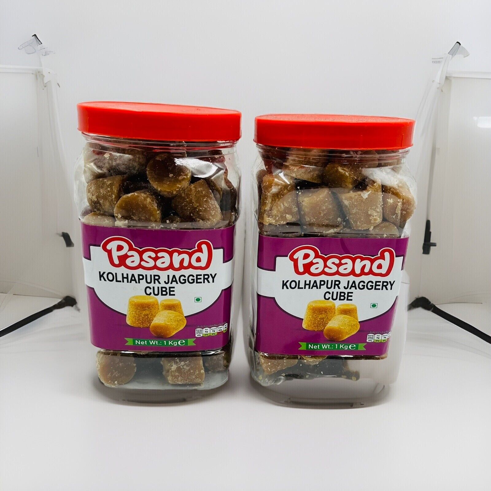 Jaggery Gur Kolhapur Cube Passand 1 Kg ( Pack Of 2 )