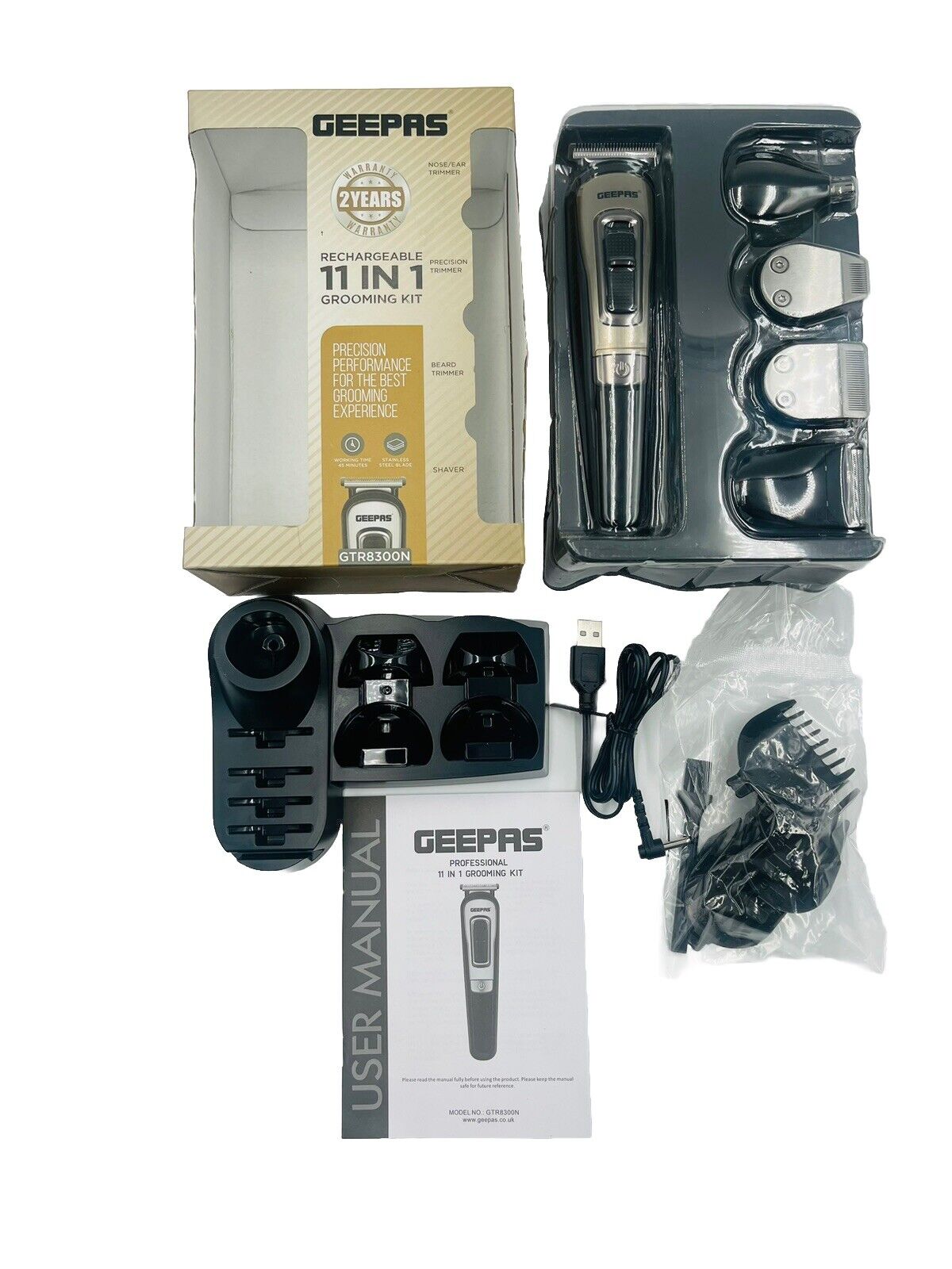GEEPAS 11 IN 1 Grooming Kit Precision Performance For The Best Grooming