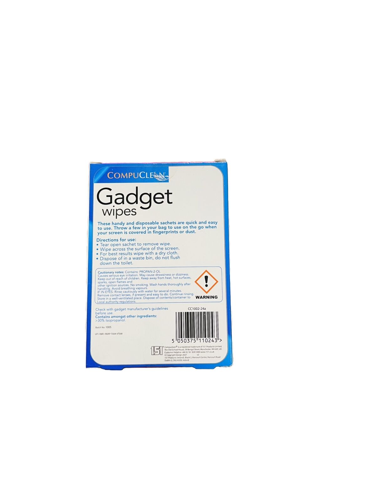 2 Gadget Wipes24 Wipes, Screen Cleaning Wipes 40 Wipes