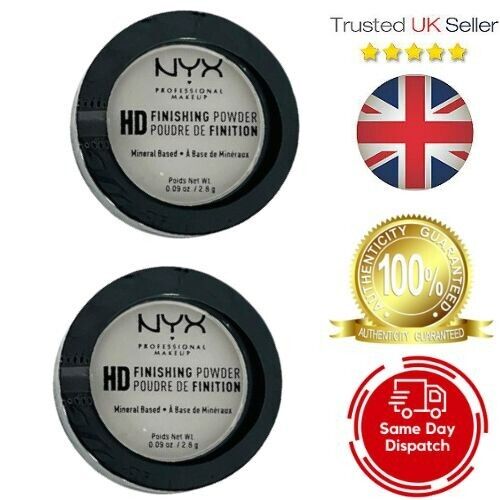 NYX HD Finishing Powder Mineral Based- 01 Translucent 2.8g 2 Pack And 3 Pack