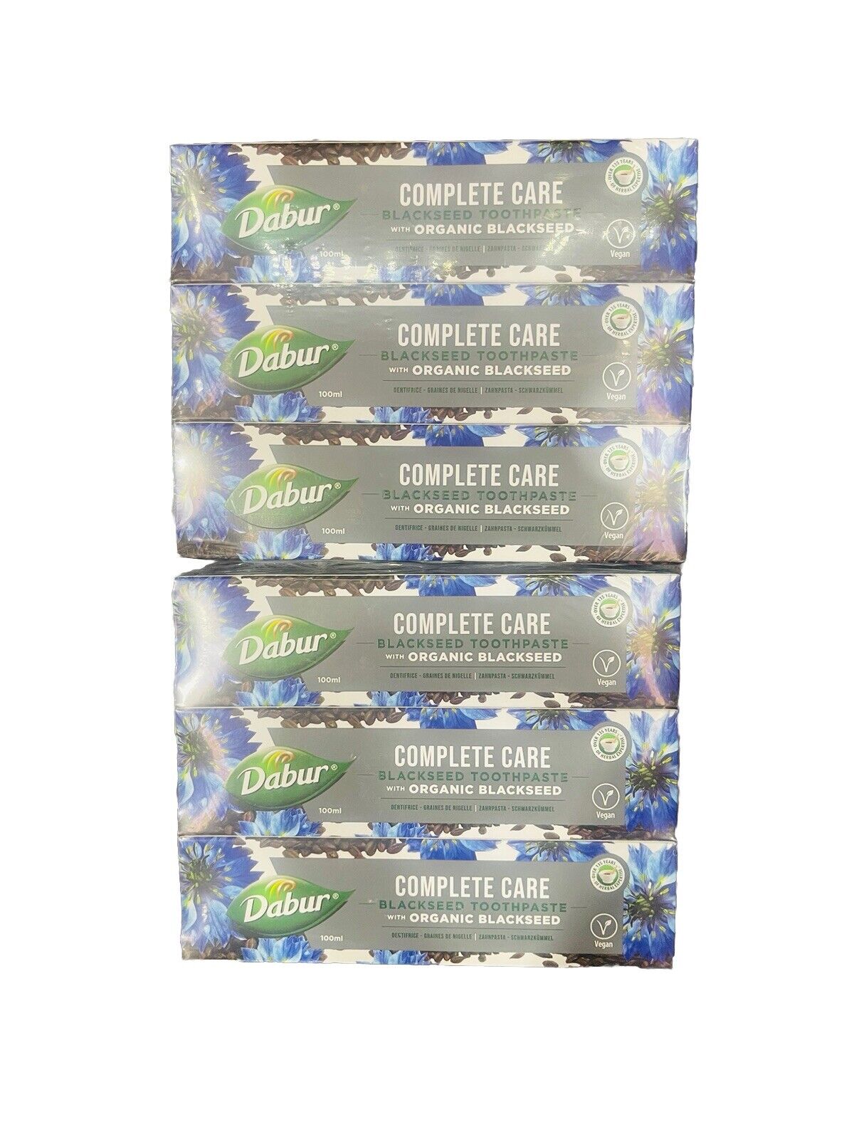 Dabur Complete Blackseed Toothpaste With Organic Blackseed 100ml (pack Of 6 )