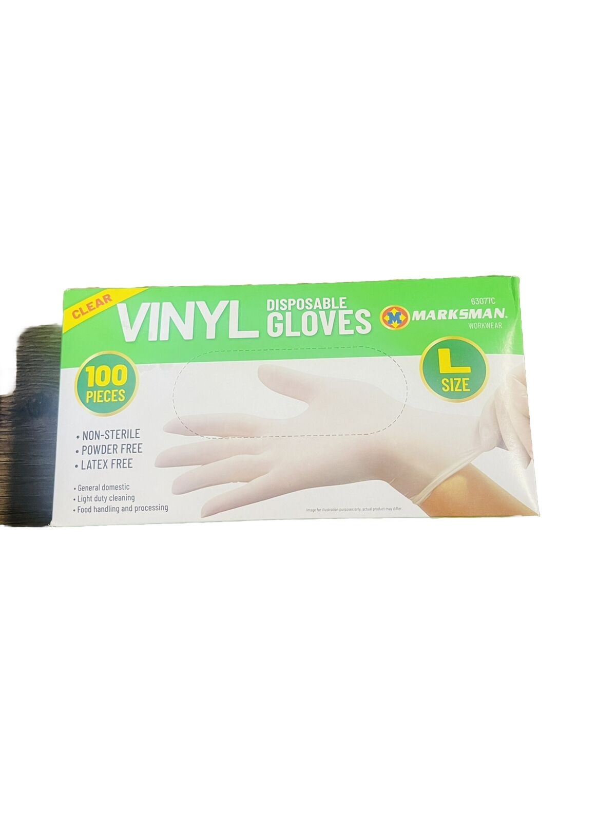 100 Vinyl Disposable Gloves Large
