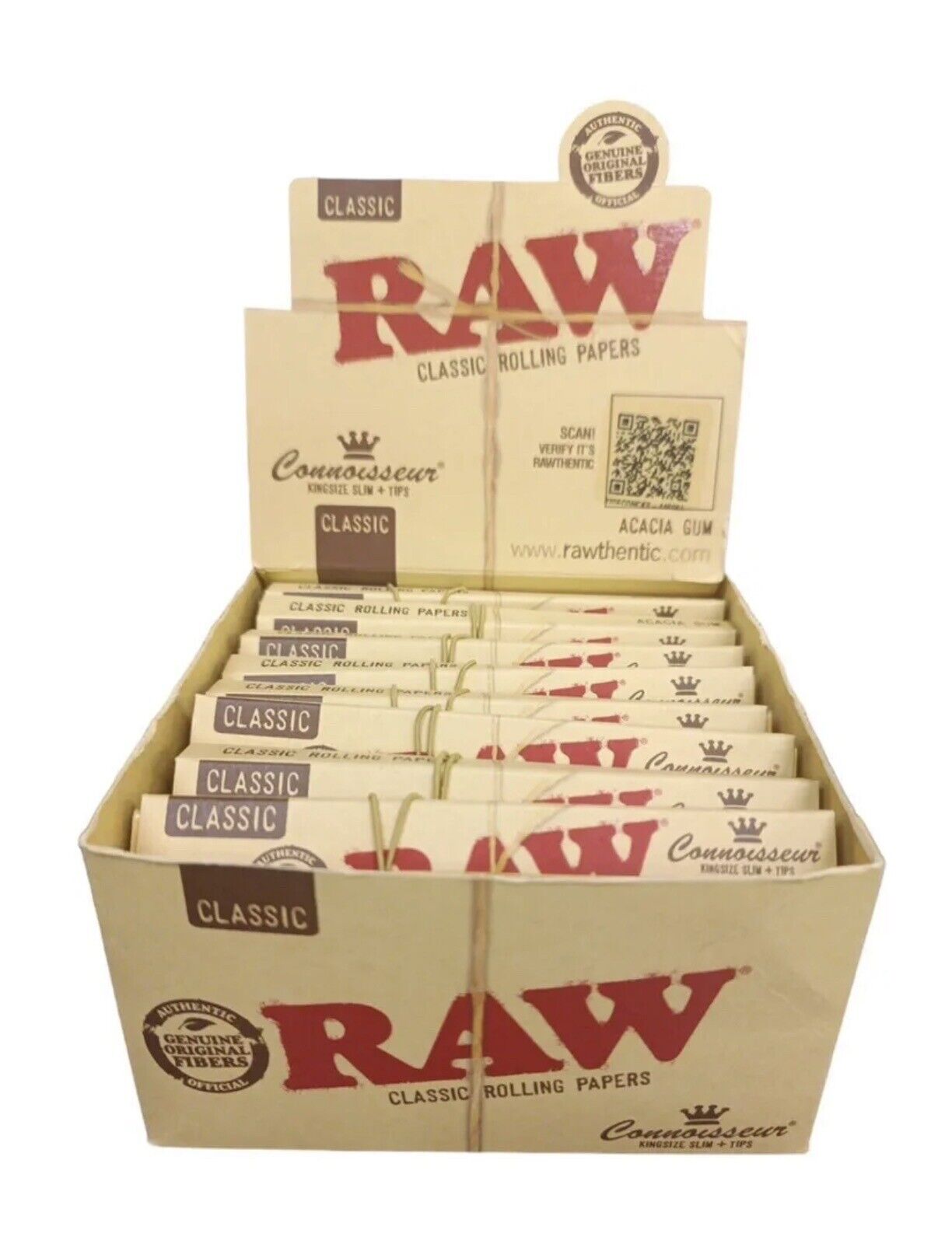 Raw Classic Rolling papers Slim + Tips