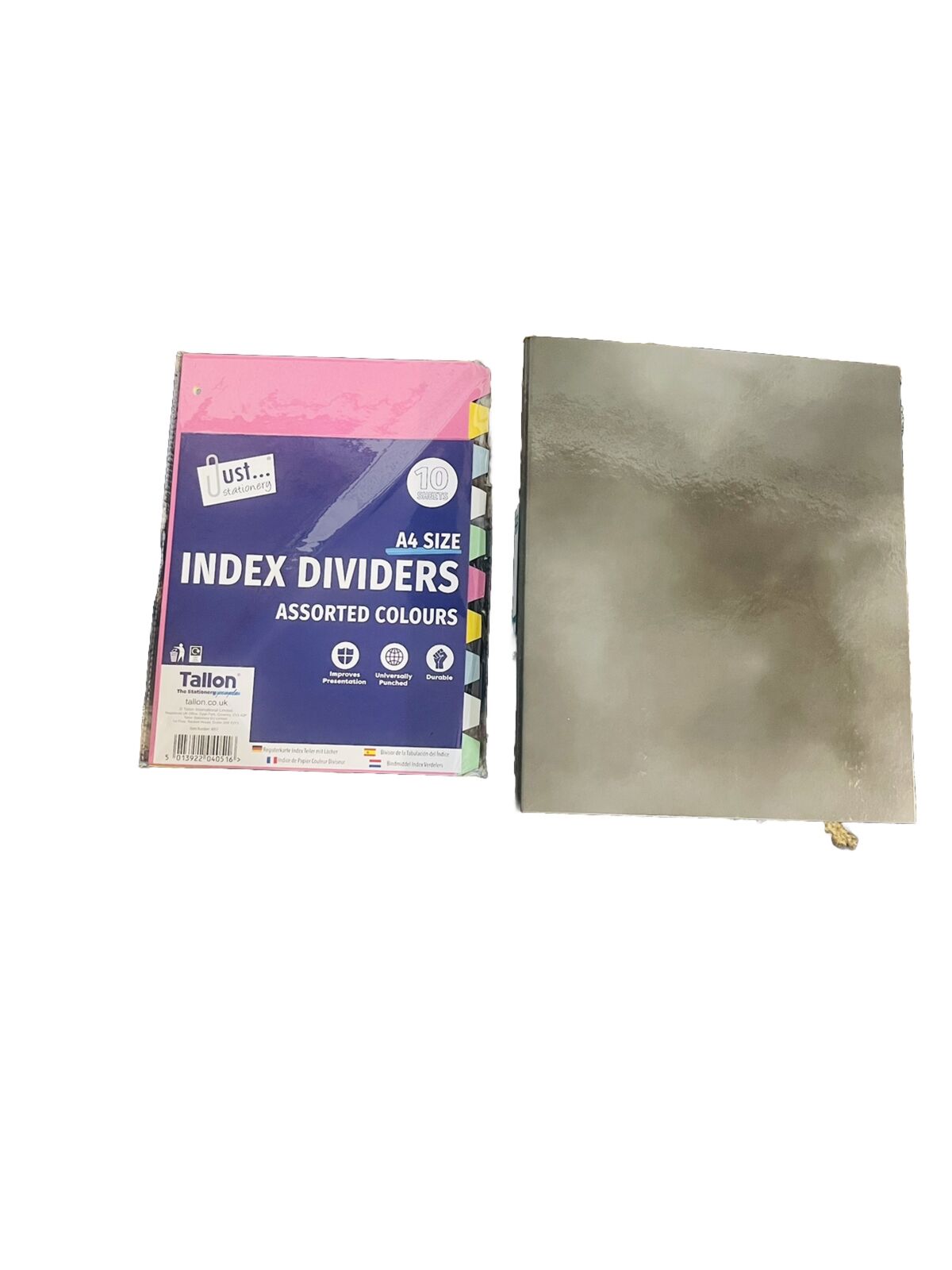 Index Dividers Assorted Colours A4 Size, 2 Ring Binder A4