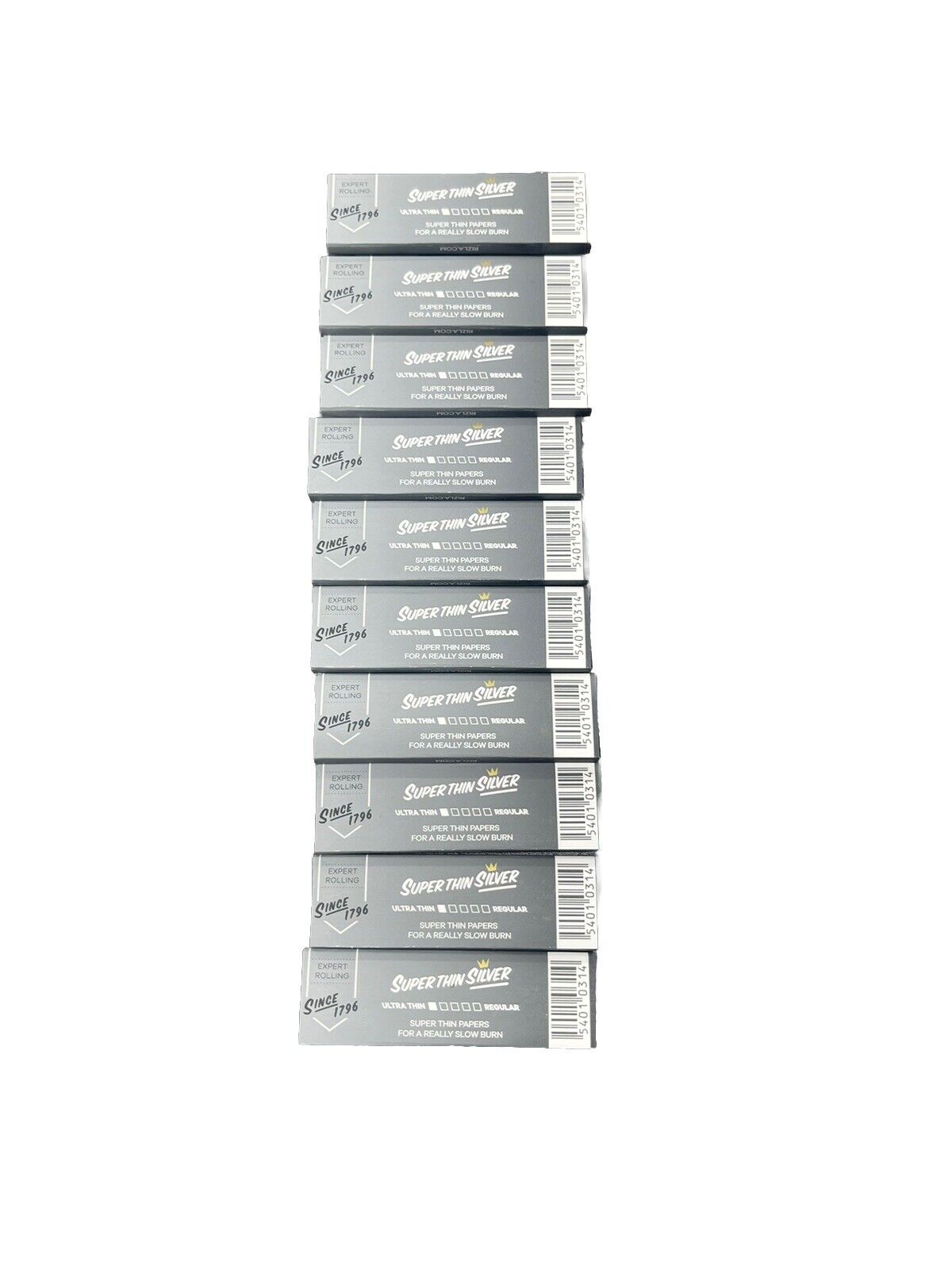 Super Thin Silver Rizla (pack Of 10 ) Regular
