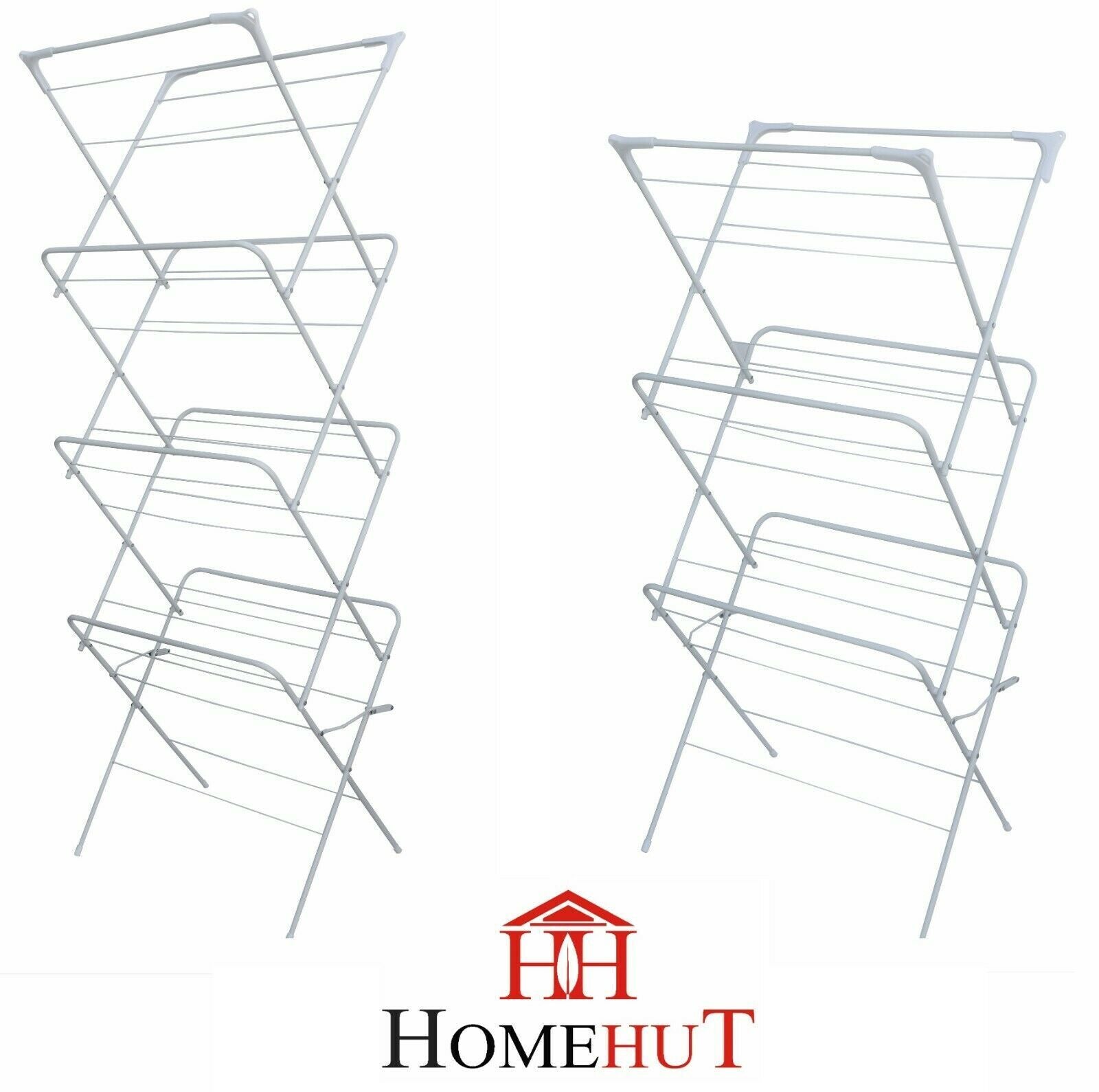 Laundry Airer 3 4 Tier Clothes Horse Drier Indoor Drying Rack Folding