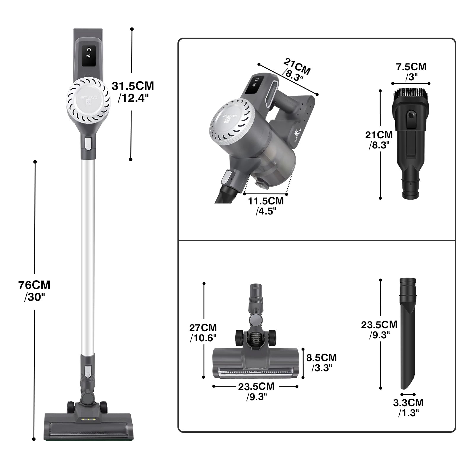 Cordless Stick Vacuum Cleaner 2 Speed, 11Kpa Cordless Vacuum Cleaner for Carpet Floor Pet Hair, 1 X 2.0Ah Battery, 2 Hepa Filter